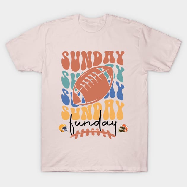 Sunday Funday Football T-Shirt by Little Blue Skies